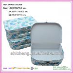 cardboard fabric suitcase set of 3pcs