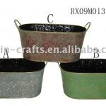 antique colour oval gifts packing bucket