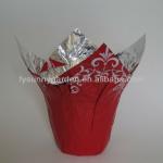 Beatutiful Metallic foil BOPP Film Flower/Planter Pot Cover wrapping