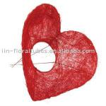 heart sisal bouquet holder