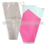 BOPP Clear Cone Plastic Flower Sleeve/plastic cone sleeve flower