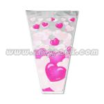 V Shape Plastic Floral OPP Sleeve/special shape plastic floral sleeve