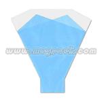 Special shape disposable floral sleeve for rose