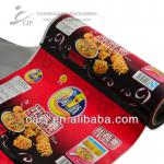 Puffed food packaging material roll film for packing