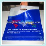 hot sale die cut handle LDPE/HDPE material plastic pe bags