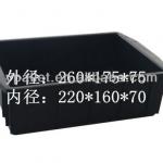 Stackable ESD plastic container conductive tray