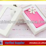 paper board cell phone packaging box with pvc window