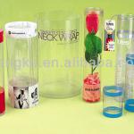 clear plastic tube packaging with printing