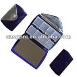 8 cases promotion plastic wallet mirror pill box