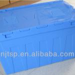 Plastic Container with Attached Lids