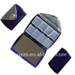 8 cases promotion plastic pocket mirror pill box