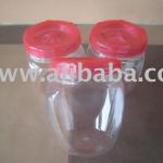 Transparent Plastic Container with pink cover