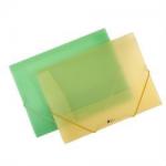 A4 plastic file document bag with elastic band closure