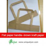 Flat paper handle