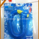 Plastic bag carrying handle