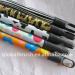 #22P broom stick plastic coated with different design