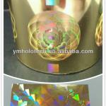 Holographic hot stamping foil for paper, film