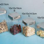 wide mouth glass airtight jar CN30