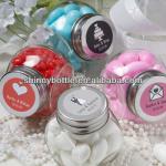 mini glass jar with cap, sweety candy jar,various kinds of candy jar with cap