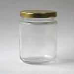 250ml Cylinder Canned Food Glass Jar With Tin Cap
