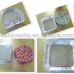 aluminum foil dairy Airline foil containers and lid