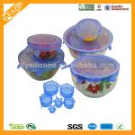 New Arrival Flexible Stretch Silicone Lid for Keep Food Fresh