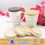Wooden lids with silicone for jars sealed lids