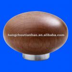 Wooden perfume cap with aluminum