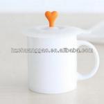 Promotional round silicone mug lids