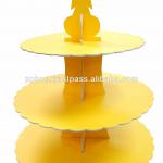 CAKE STAND (3 Levels) YELLOW