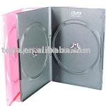 9mm single/double black PP dvd case with eco-friendly