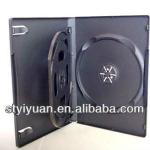 dvd case 14mm 3discs black 3disc dvd case