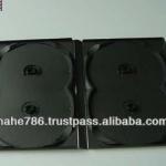 14mm 4 Disk PP Black DVD Case