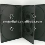 14mm Black DVD Case for 6 DVDs with tray