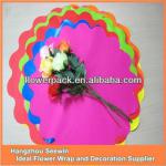 Colorful floral wrap plastic film