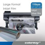 Best Price: 110um Non-Adhesive Inkjet Silver PET Film for Large Format Printing