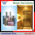 Brushed finish silver films of compound layer with UV layer for household appliances