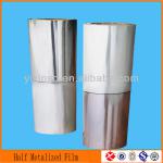 Semi metallized PET film for foods packaging