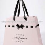 pink butterfly paper gift bag for lingerie