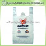 cheap and selling well Promotional supermarket t shirt plastic bag with customers artwork top grade printing