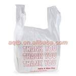 printed HDPE t shirt bag for supermarket