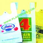 HDPE PLASTIC T-Shirt Bags with printing