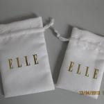 2013 suede jewelry bag with logo