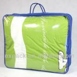 transparent non woven/plastic comforter bag