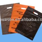 Recyclable patch handle HDPE plastic shopping carrier bags