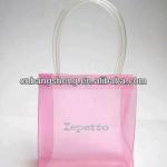Fashion design clear plastic bags with handles