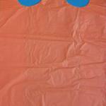 HDPE T-shirt plastic bag 24+12x50cm, 18mic