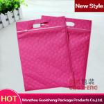 2014 Latest Embossed Design Non-woven Zipper Bag