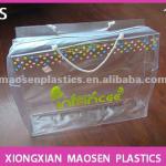 soft PVC bag for bed sheet packing with handle