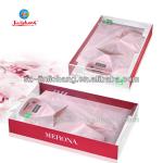 custom logo design clear pvc plastic luxury tie t-shirt gift packaging box